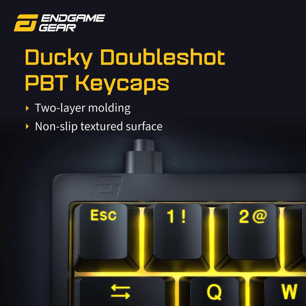 Endgame Gear Gaming Keyboard KB65HE Rapid Trigger Equipped with English Layout 68 Keys RGB Lighting EGG-KB65HE-GUS