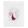 Line Girl Face Abstract Illustration Wall Art Canvas Painting Frameless Wall Picture for Living Room Decor