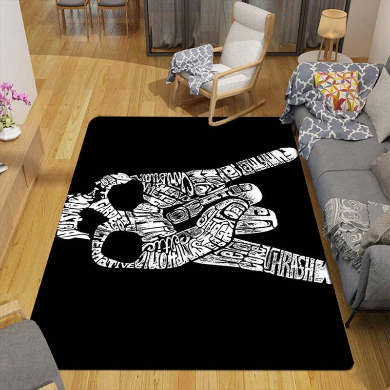 Rock hand sign Hippie music Rug Floor Mat for Living Room or Bedroom Soft and Comfortable Carpet a Gift for Birthday and Holiday.ZFF0913424