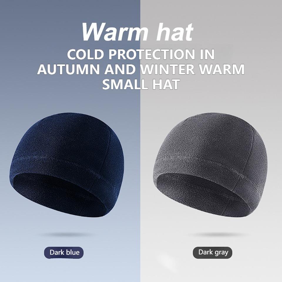 1Pcs Fleece Winter Cap Windproof Warm Ear Protection Unisex for Outdoor Sports Cycling Running Hiking Men Women