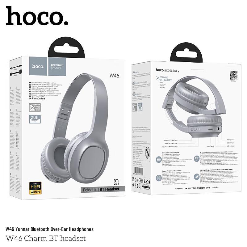HOCO. W46 Беспроводные спортивные наушники-вкладыши Bluetooth