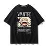 ONE PIECE Горячая Анимация Тренд Короткий Рукав Мужская Мода Тренд Бренд Уличный Свободный Пара Одежда Удобная Свободная
