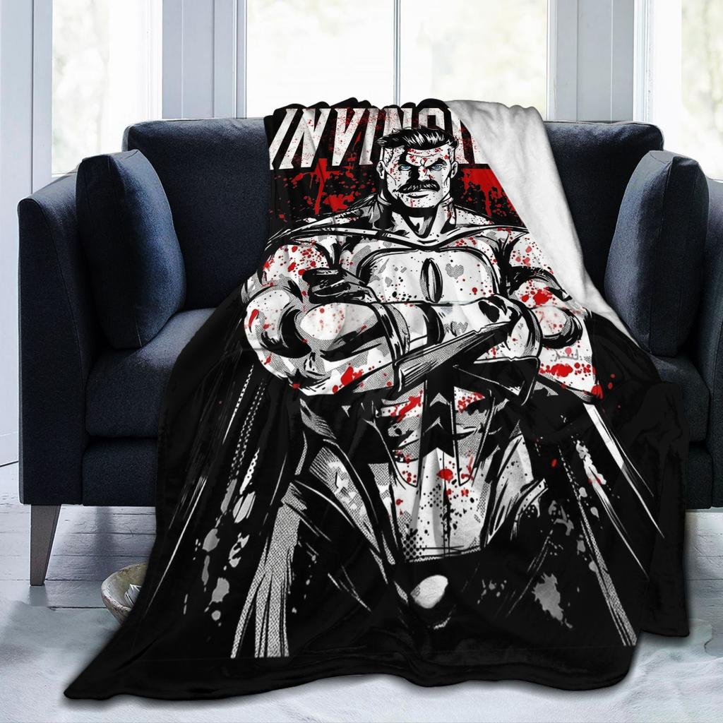 Omni Man Invincible Blankets Velvet Spring Autumn Breathable Super Soft Throw Blanket for Bedding Couch Rug Piece