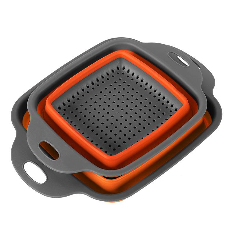 Телескопическая складная корзина для сбора овощей - многофункциональные кухонные принадлежности