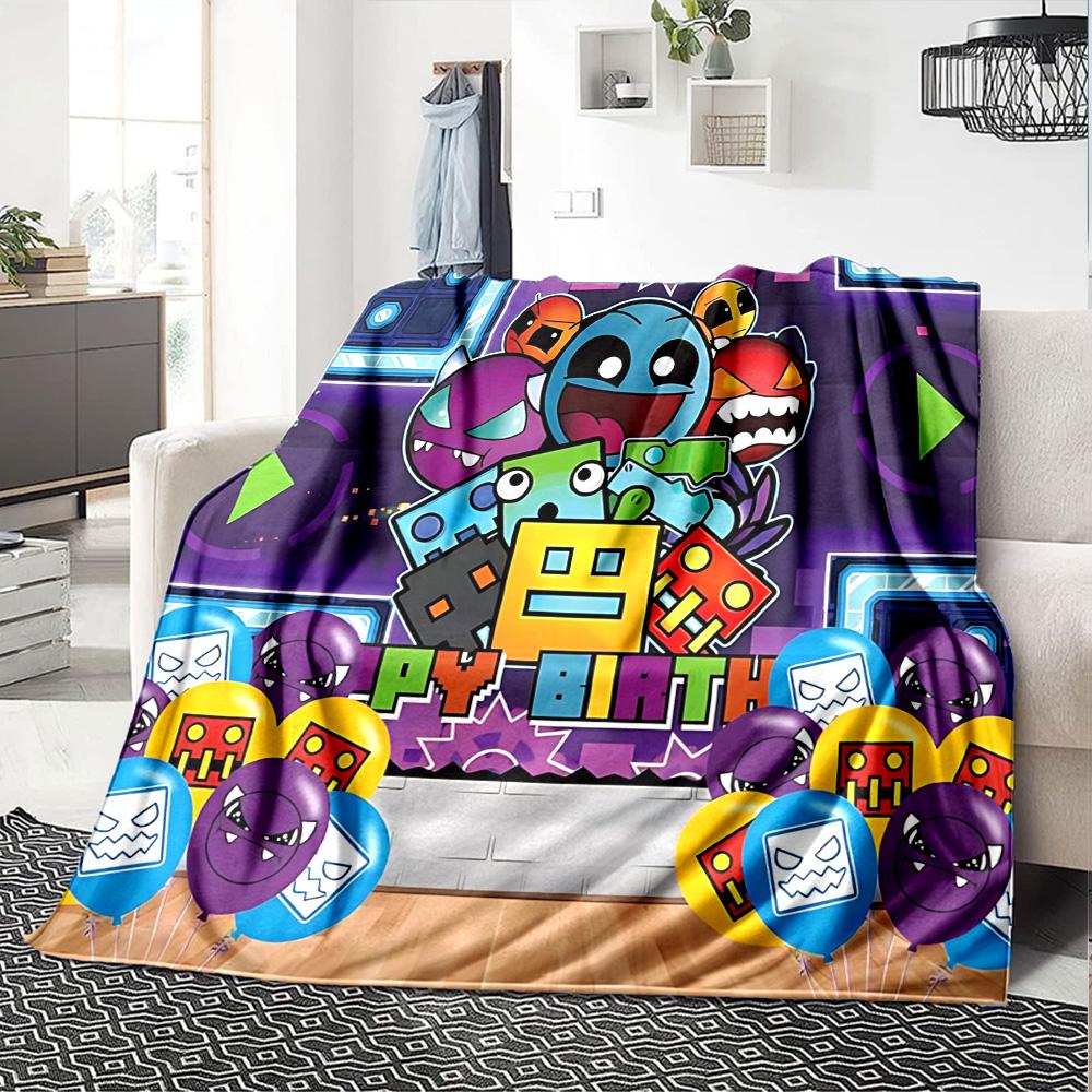 1pc Colorful Cartoon Characters flannel Blanket for Super Soft Cute Comfort Blanket for Travel Bedding Couch Sofa Blanket Y73026