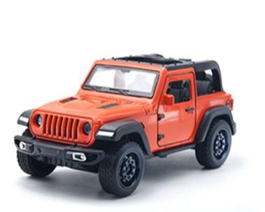 1:36 Jeep Metal Car Alloy Model Off-Road Three Doors Pull Back Boy Gifts Cross-border Wholesale ap1