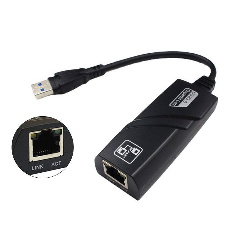 Адаптер USB-C к RJ45 Gigabit Ethernet со светодиодным индикатором