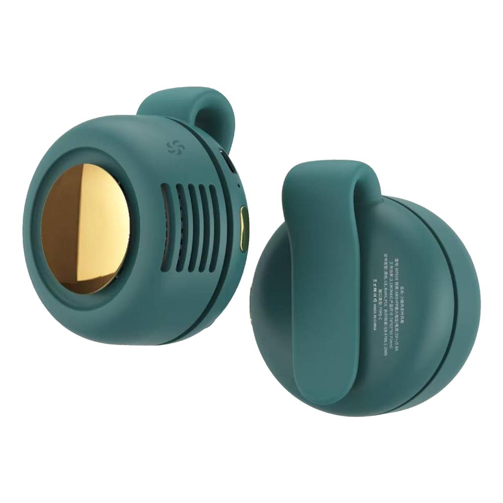 Mini Clip Fan Portable Neck Waist Fan Electric Air Cooling Fan 900mah USB Bladeless Fan Portable Air Cooler for Outdoor Home