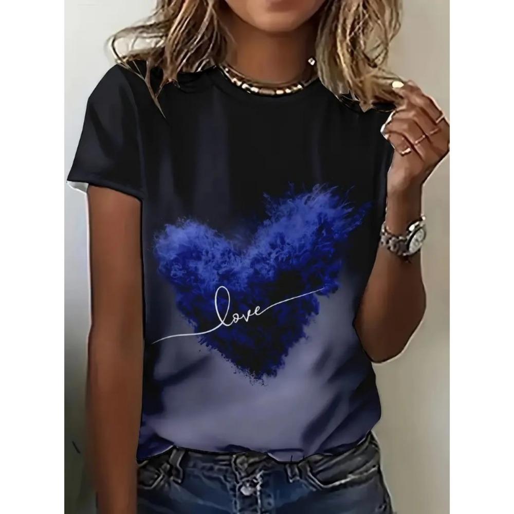 Summer Beautiful Woman 3D Print T-shirts Women Streetwear Fashion Casual
