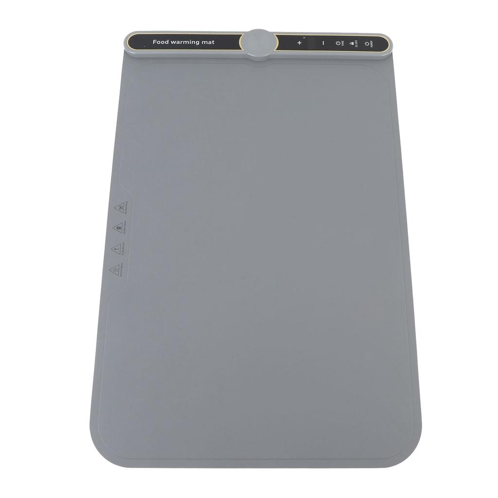 Warming Mat for Food 330W Full Surface Heat In 8s 9 Temperature Settings 6 Hours Time Child Lock Sil