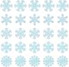 50pcs Luminescent Snowflake Wall Stickers, Mini Christmas Snowflake Star Luminous Ceiling Wall Decoration, Suitable For Home Bedroom Decoration