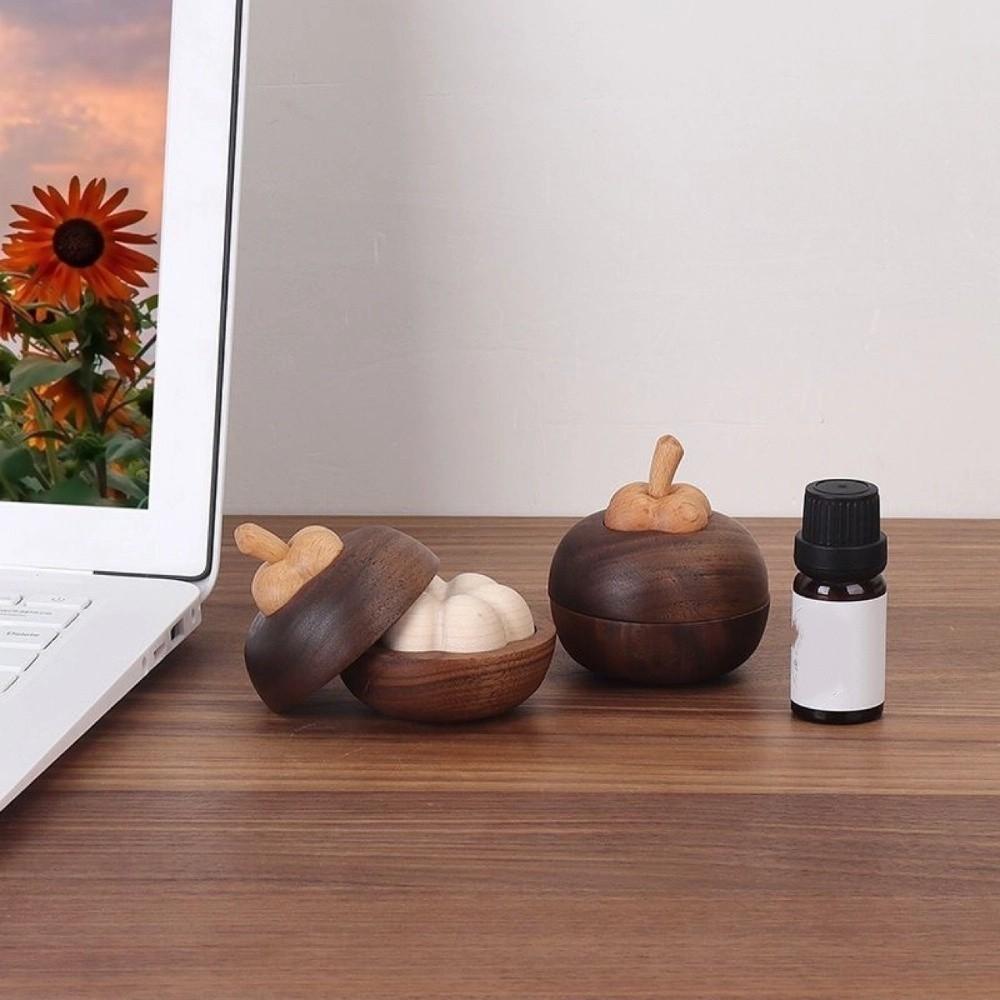 Portable Wooden Essential Oil Diffuser Mountain Bamboo Shape Aroma Diffuser Bedroom