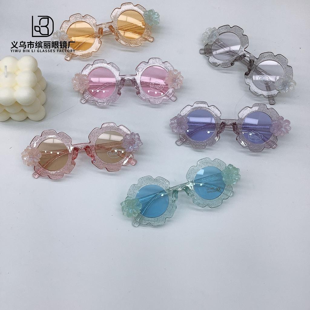 Fashion Diy Children'S Sunglasses Eye Protection Sun Protection Uv Protection Concave Shape Children'S Sunglasses Tide