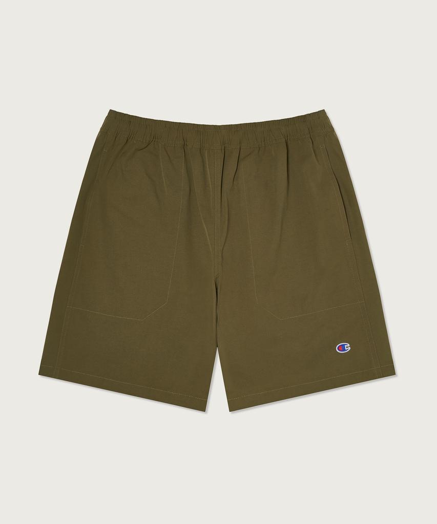 Champion Плетеные шорты с логотипом C Хаки