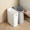 Upgraded Plastic Trash Can Ultra-thin Open Top Bathroom Small Office Bedroom Kitchen, Trash Can Basket, Convenient and Practical