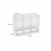 Wall Mounted Mini Storage Box 3 Grids Sundries Holder Plastic Makeup Organizer  Home