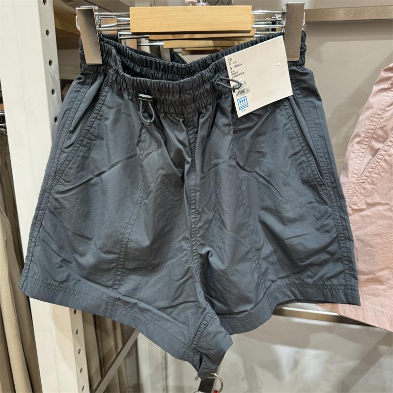 Женские быстросохнущие летние повседневные шорты - Удобные, спортивные, средней длины, влагоотводящие, легкие, пятиточечного дизайна 466384