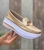 Style 2 Autumn Thick-soled Round Head Solid Color Women's 0-4 Light Mouth Women's Flat-soled Single Shoes