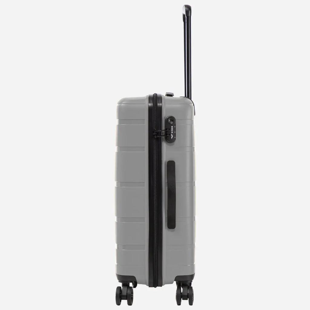 Wings Hawfinch 3.0 Medium Suitcase Polypropylene 24" D. Grey
