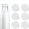6PCS Silicone Milk Bottle Replacement Caps Glass Bottle Sealing Lid for Leakproof Sealing and Freshness Preservation