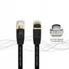 LAN ETHERNET FLAT NETWORK CABLE SFTP CAT7 2m black