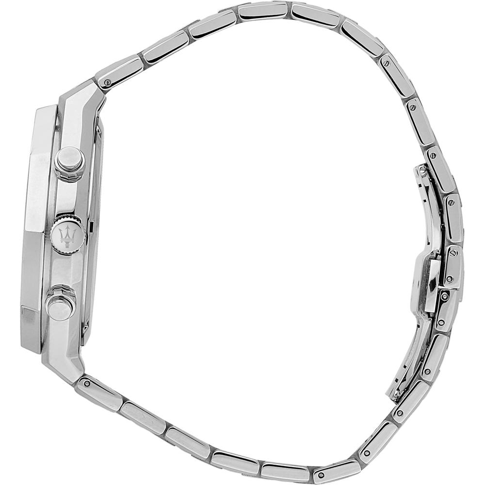 Maserati Stile Синий Металл Серебристый Мужской Кварцевый Хронограф R8873642006