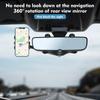 Rearview Mirror Phone Holder for Car Multifunctional Retractable Car Phone Holder 360 Degrees  Rotatable
