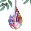 Faux Crystal Prism Sun Catcher Decoration Indoor Outdoor Garden Window Hanging Rainbow Maker Clear Waterdrop Hanging Ornament Pendant