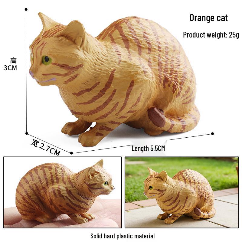 Трансграничная когнитивная фигурка кошки: Короткошерстный, Черно-белый котенок, Модель кошки персидской и рэгдолл