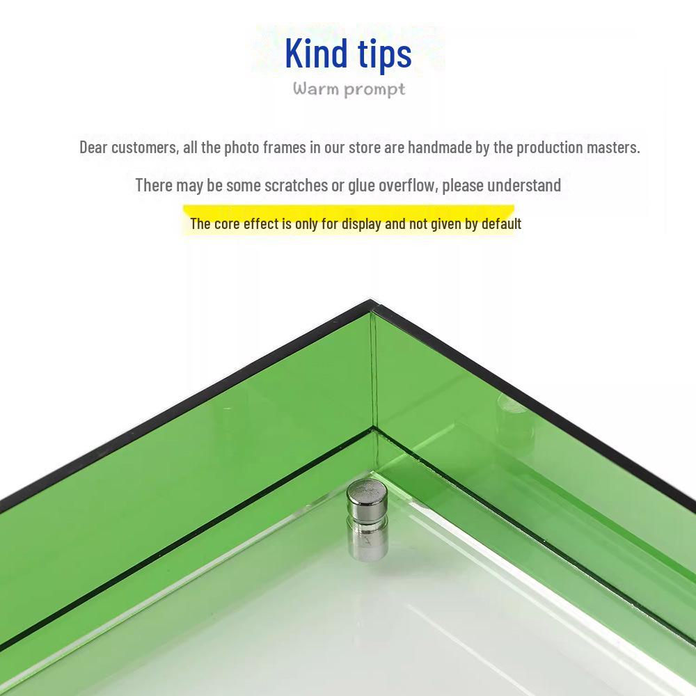 Premium Multi-Color Acrylic Photo and Art Display Frame - A4 Size