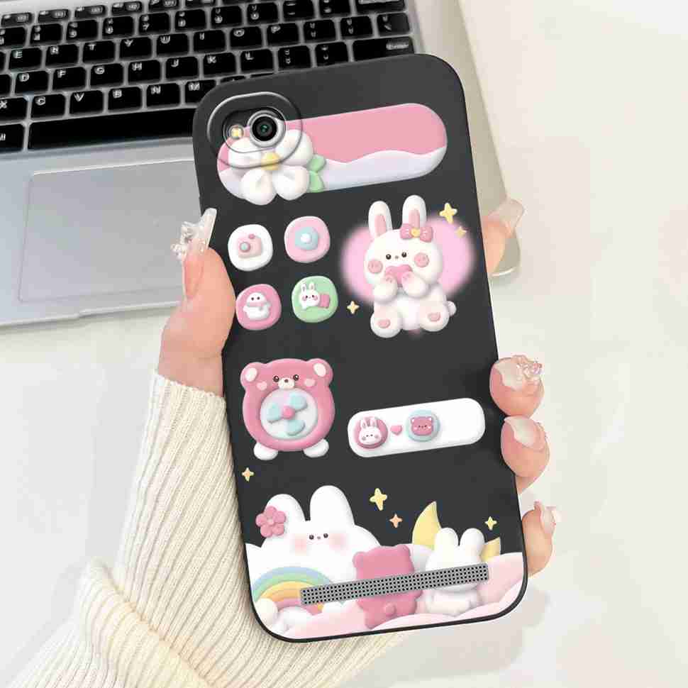 For Xiaomi Redmi 5A MCG3B Case Colorful Flowers Soft Silicone Cover For Redmi 5A redmi 5a MCG3B 5.0" Cute Rabbit Bumper Shell