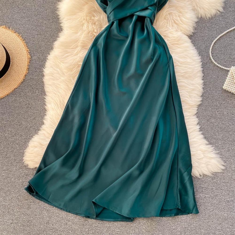 RUGOD Европа и Соединенные Штаты, отпуск, путешествия, фотография, элитное платье, сексуальное вечернее платье без бретелек, тонкое платье миди