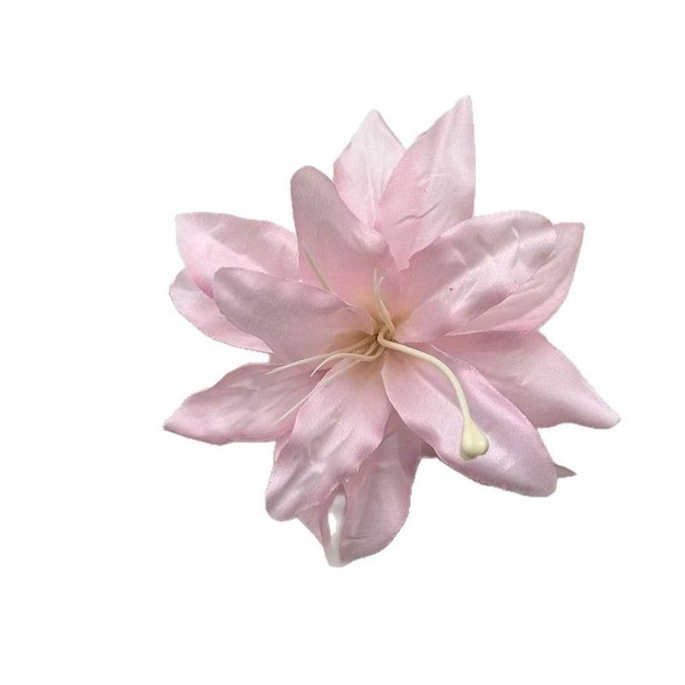Sweet Lily Flower Hair Clip Side Clip Styling Headwear Elegent Duckbill Clip Women