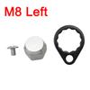 EKfan M8 Daiwa M7 Shimano Left / Right Hand Nut With Black 15MM Lock Washers and Screws For Baitcasting Fishing Reel DIY Parts 4