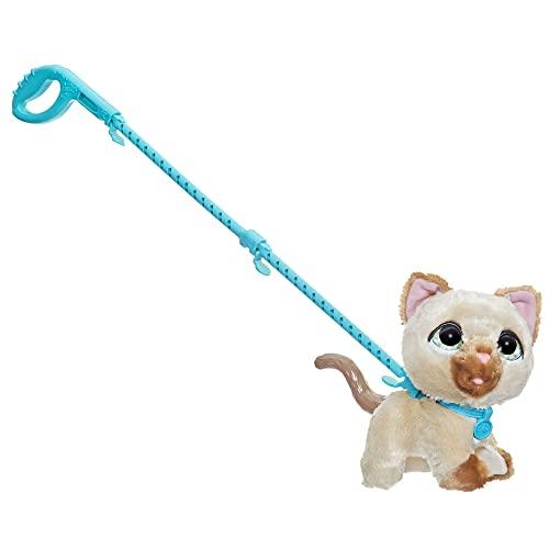 Hasbro FurReal Идущий котенок (Светло-коричневый), интерактивный питомец, реагирующий на голос и звук, для детей от 4 лет, F8132, Оригинал