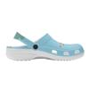 White Printed EVA Casual Clogs Men Women Soft Sole Breathable Lightweight Slip On Sandals Slippers Summer Daily Leisure Shoes