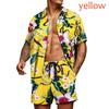 Summer New Loose Hawaiian Style Fashion Beach Shirt Men's Youth Floral Print Casual Shirt Suit