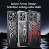 Aluminum Alloy Hollow Spider Rimless Phone Case For iPhone 15 14 13 Pro Max Lens Holder Metal Heat Dissipation Shockproof Cover