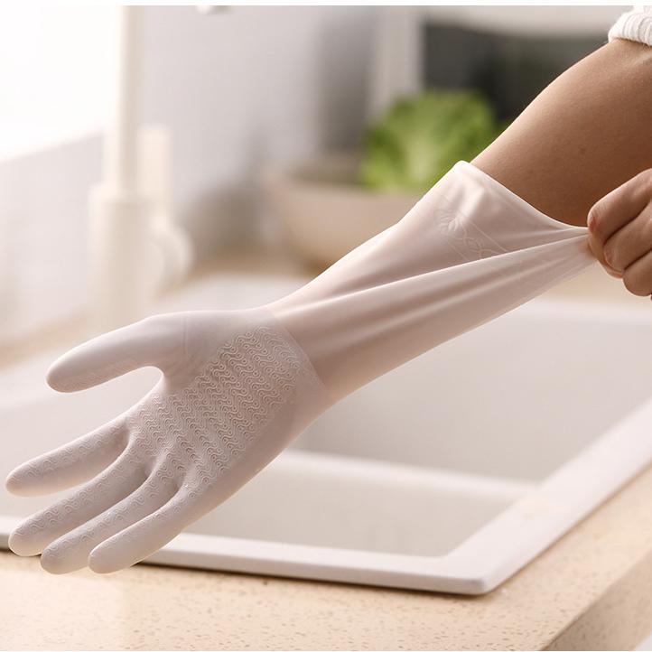 Кухонные перчатки для мытья посуды, бытовые резиновые перчатки, женские водонепроницаемые резиновые прочные перчатки с защитой от крючков, бытовые LM