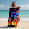 Personalized customized proof beach towel with Attack on Titan  pattern - soft, absorbent, quick-drying, perfect swimming, camping&bathing