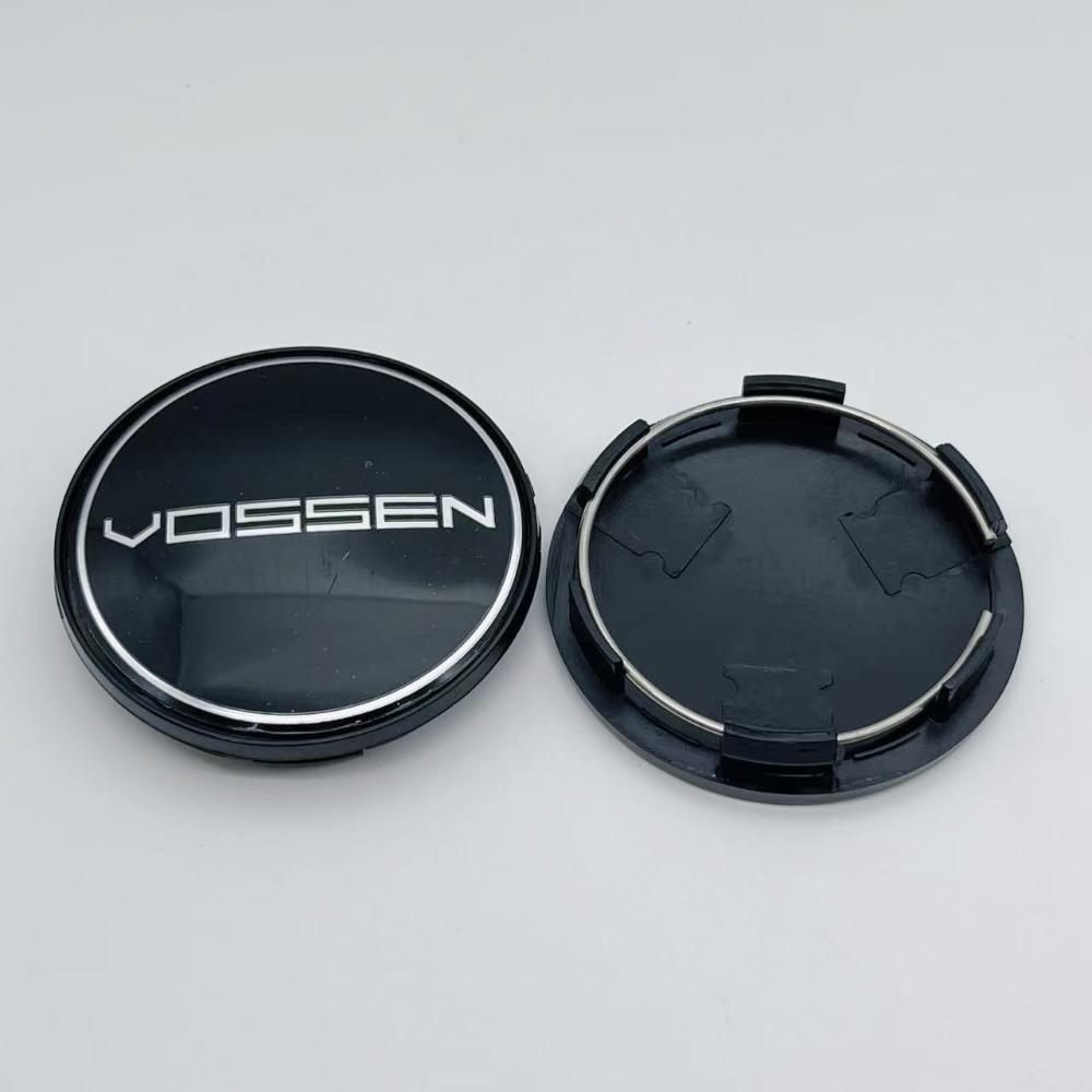 4pcs Vossen Logo Emblem Badge Car Wheel Center Caps 68MM (62MM I.D) Rim Hubcaps Cover Wheels Hub Lid Replace Styling Accessories