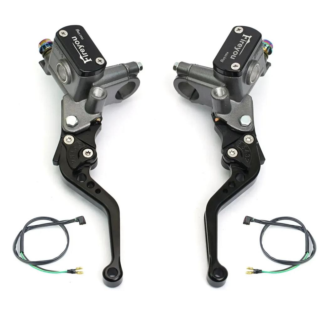 22mm 7/8 Motorcycle Handlebar Master Cylinder Levers Brake Hydraulic Clutch Pump for Honda SH 125 Yamaha Aerox Kawasaki Pitbike