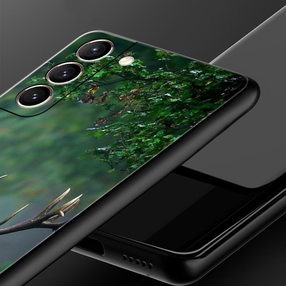 Deer Hunting Camo Soft Phone Case For Samsung Galaxy S24 S23 S22 S20 Ultra S21 FE 5G S10 S9 Plus S10E S8 20 Silicone TPU Cover