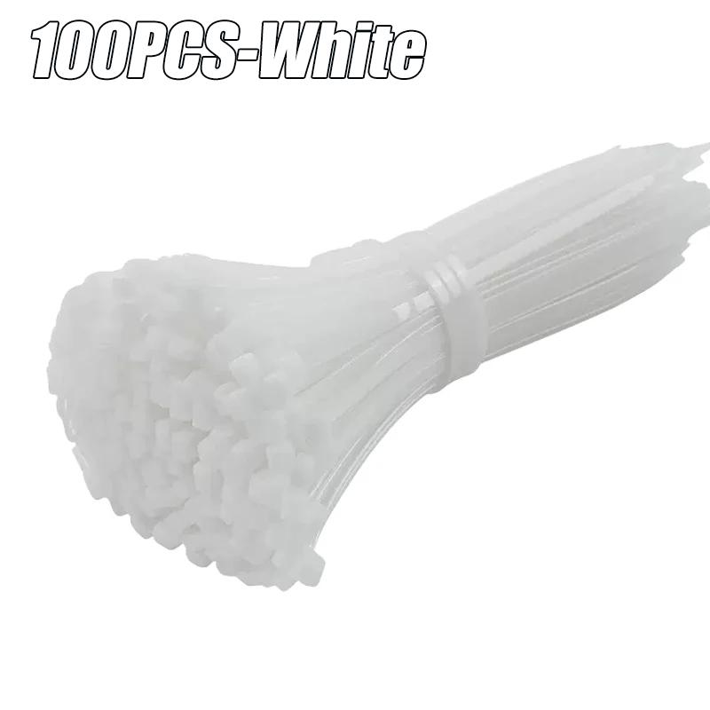 200/100 шт. нейлоновые кабельные стяжки регулируемые самоблокирующиеся шнуровые стяжки ремни крепежная петля многоразовые пластиковые стяжки для домашнего офиса