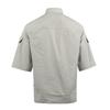 Emporio Armani Ss25 Логотип Кожаная этикетка Однотонная рубашка с коротким рукавом Мужские рубашки Бежевый EM001522-AF13810-U1098