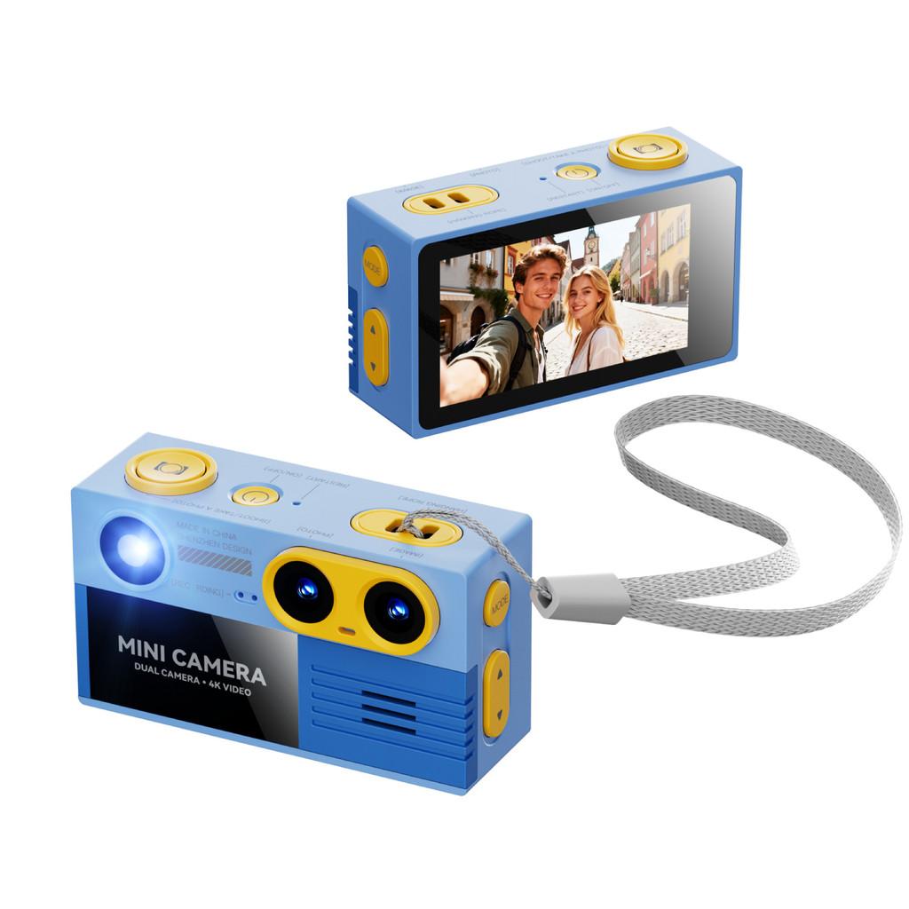 G9 Dual-lens 4K Retro Mini Keychain Thumb Camera Built-in Flash Outdoor Sports CameraVideo Shooting Children Multiple Filters Camera CCD Camera
