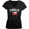 Чили Потертый Футбольный Флаг Национальность Чилийская Гордость Подростковая Футболка с V-образным вырезом