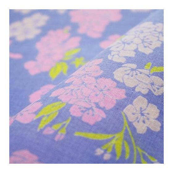 Somen Anbo Tenugui - Cherry Blossom Blizzard, Asebi Color, Hand-Dyed, 100% Cotton, Tokuoka Fabric, Made in Japan, 35cm x 100cm, Kendo Face Towel,
