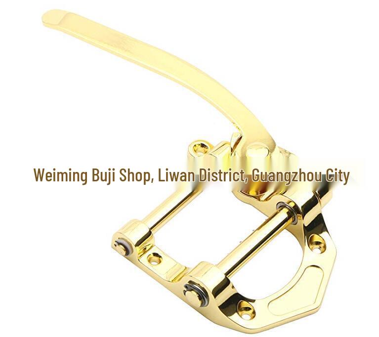 Gold Bigsby Old Style Jazz Guitar Tremolo System with Zinc Alloy Tailpiece and Small Arm
