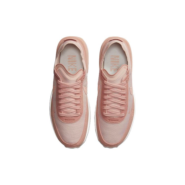 Nike Waffle One Woven Swoosh - Розовые женские оксфордские кроссовки Rose-Whisper DM7604-600